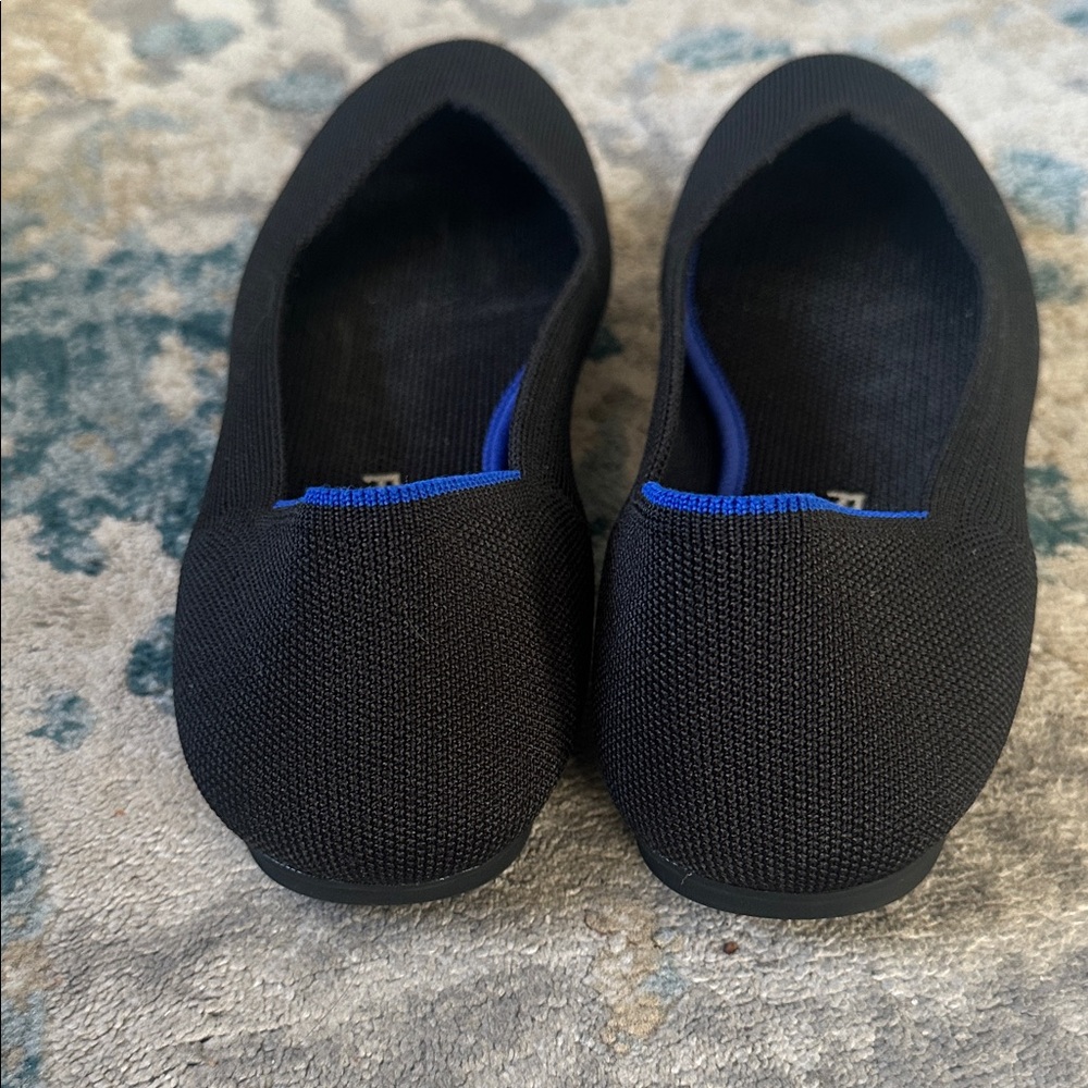 Rothy's Women's Black and Blue Flats - Picture 4 of 5